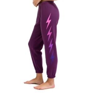 Aviator Nation Lightning Bolt 4 Joggers Sweatpants Women's Size S Loungewear